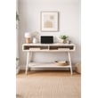 Boraam Wood Cambria Console Table - Zebrano Whitewash Finish