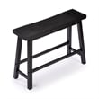 Boraam Sonoma Backless Bench - Black Charcoal