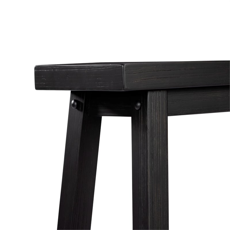 Boraam Sonoma Backless Bench - Black Charcoal