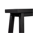 Boraam Sonoma Backless Bench - Black Charcoal