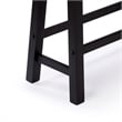 Boraam Sonoma Backless Bench - Black Charcoal