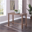 Boraam Sonoma Pub Table Barnwood Wire-Brush