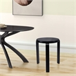 Boraam Mateo Round Backless Stacking Stools - Set of 2 - Black