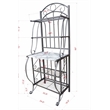 Boraam Valencia Baker's Rack with Faux Marble Shelf