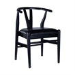 Boraam Wishbone Dining Chairs - Set of 2 - Black Finish