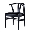 Boraam Wishbone Dining Chairs - Set of 2 - Black Finish