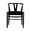 Boraam Wishbone Dining Chairs - Set of 2 - Black Finish