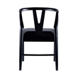 Boraam Wishbone Dining Chairs - Set of 2 - Black Finish
