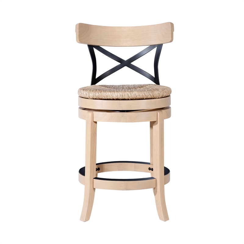Boraam Myrtle Swivel Counter Stool - Blonde Oak