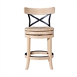 Boraam Myrtle Swivel Counter Stool - Blonde Oak