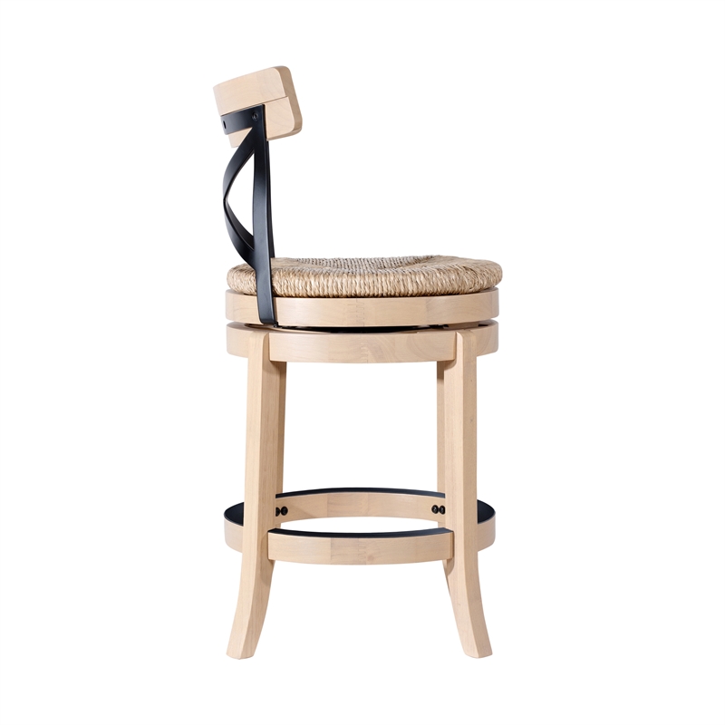 Boraam Myrtle Swivel Counter Stool - Blonde Oak