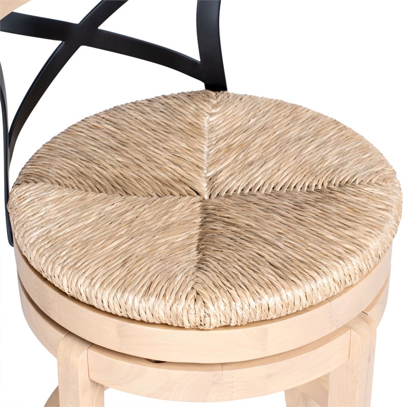 Boraam Myrtle Swivel Counter Stool - Blonde Oak