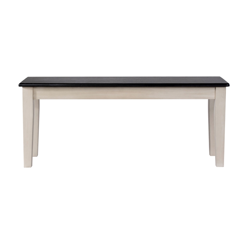 Boraam Shaker Dining Bench - European Black Ash/Antique White