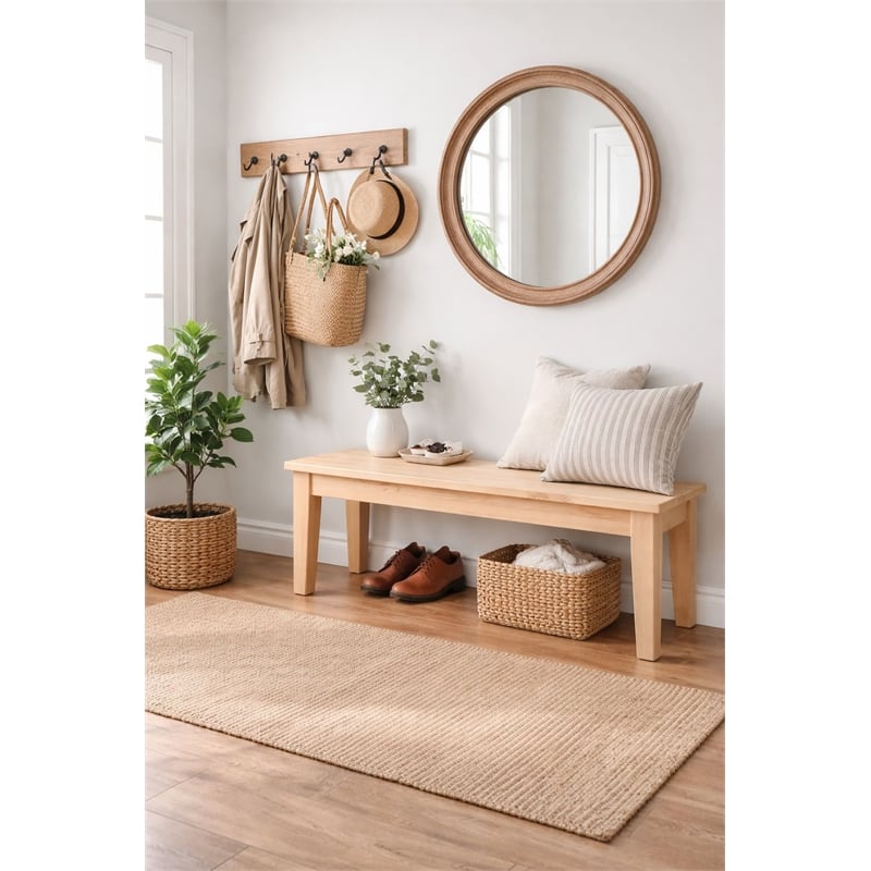 Boraam Shaker Dining Bench - Blonde Oak