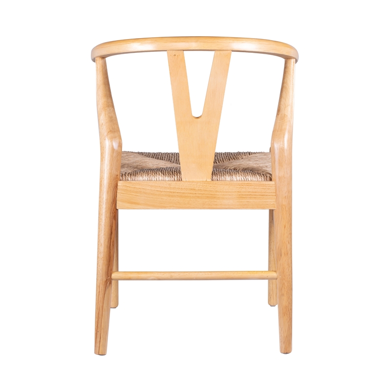 Boraam Wishbone Dining Chairs - Set of 2 - Natural Finish