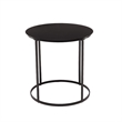 Boraam Landon Round Metal End Table - Dark Brown Finish