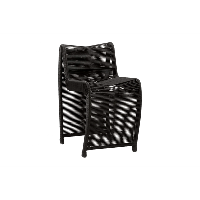 Lorenzo Iron Rope 3pc Pub Set - Black Finish