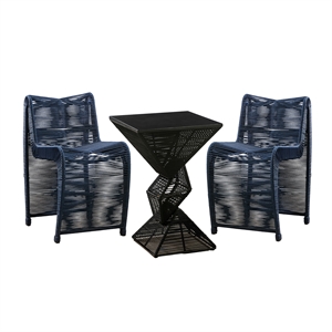 Lorenzo Iron Rope 3pc Pub Set - Blue Finish