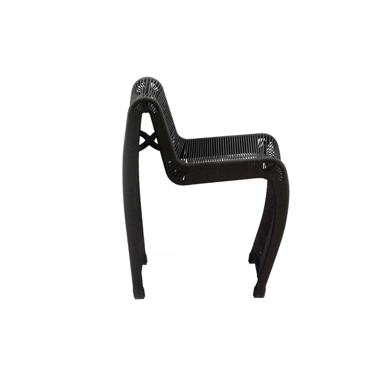 Lorenzo Iron Rope 5pc Pub Set - Black Finish