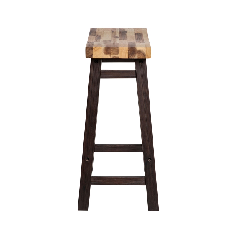 Boraam Sonoma Backless Saddle Counter Stool - Blended Espresso Finish