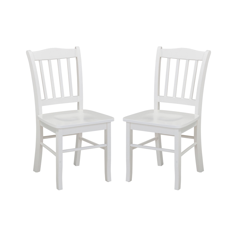 Boraam Shaker Dining Chairs Set of 2 Cream Finish
