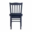 Boraam Shaker Dining Chairs Set of 2 in Navy Blue Finish