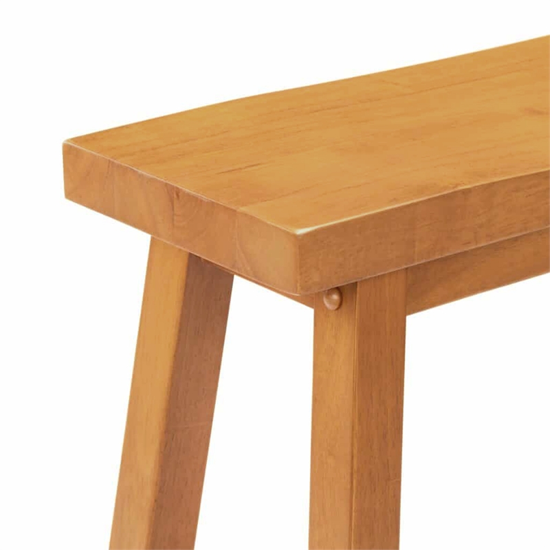 Boraam Sonoma Backless Bench - Honey Oak