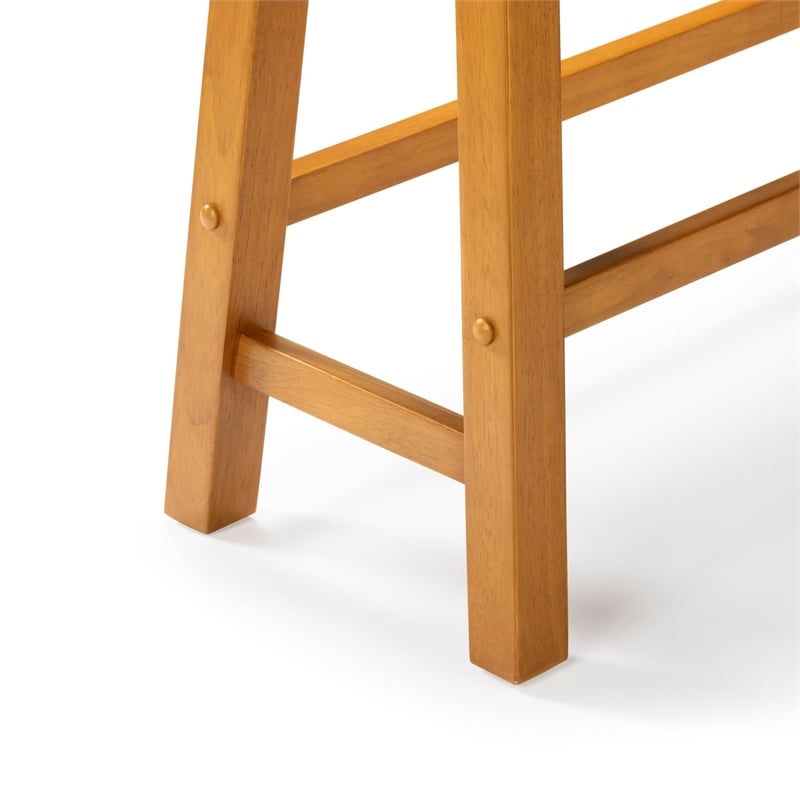 Boraam Sonoma Backless Bench - Honey Oak