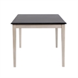 Boraam Shaker Rectangular Wood Dining Table - European Black Ash/Antique White