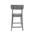 Boraam Torino Wood Counter Stool - Charcoal Grey
