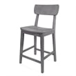 Boraam Torino Wood Counter Stool - Charcoal Grey