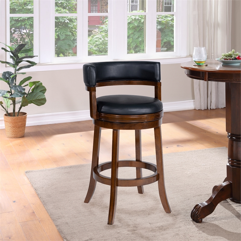 Boraam Balen Swivel Bar Stool -Cappuccino Finish