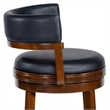Boraam Balen Swivel Bar Stool -Cappuccino Finish
