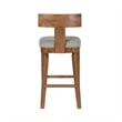 Boraam Theodora T- Back Bar Stool with Wood Seat Frame and Cushion