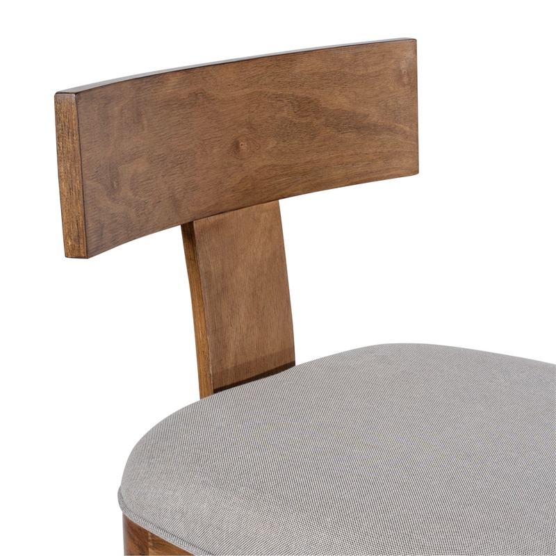Boraam Theodora T- Back Bar Stool with Wood Seat Frame and Cushion