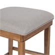 Boraam Theodora T- Back Bar Stool with Wood Seat Frame and Cushion