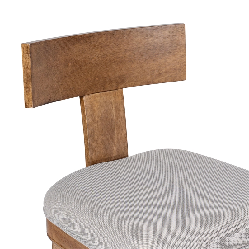 Boraam Theodora T- Back Counter Stool with Wood Seat Frame and Cushion
