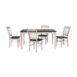 Boraam Shaker 5-Piece Dining Set - European Black Ash/Antique White