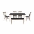 Boraam Shaker 6-Piece Dining Set - European Black Ash/Antique White