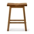 Sonoma Backless Saddle Counter Stool - Burnt Natural
