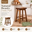 Sonoma Backless Saddle Counter Stool - Burnt Natural