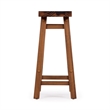 Sonoma Backless Saddle Counter Stool - Burnt Chestnut