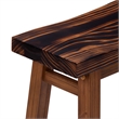 Sonoma Backless Saddle Counter Stool - Burnt Chestnut