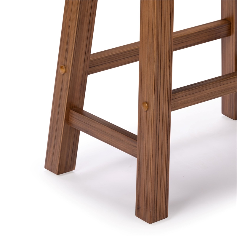 Sonoma Backless Saddle Counter Stool - Burnt Chestnut