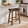 Sonoma Backless Saddle Counter Stool - Burnt Chestnut