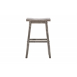 Sonoma Backless Saddle Bar Stools - Storm Gray Wire-Brush - Set of 2
