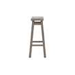 Sonoma Backless Saddle Bar Stools - Storm Gray Wire-Brush - Set of 2