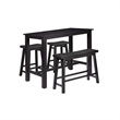 Sonoma 4pc Pub Set - Black Charcoal