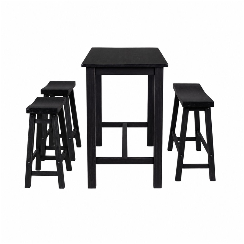 Sonoma 4pc Pub Set - Black Charcoal