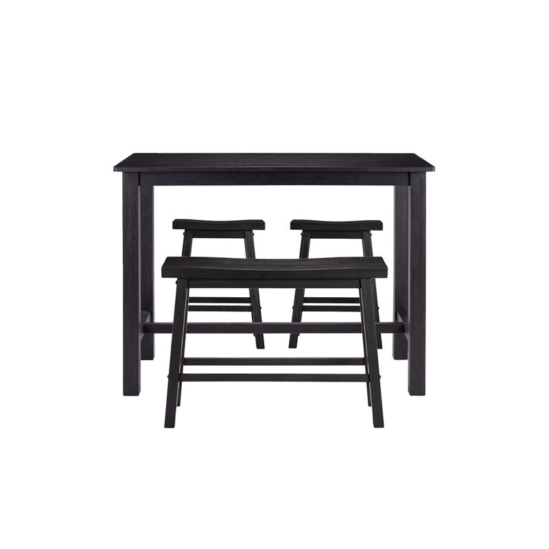Sonoma 4pc Pub Set - Black Charcoal